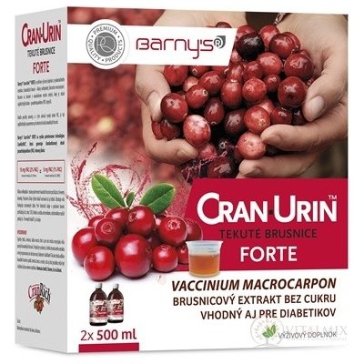 Barny`s CRAN-urinál Forte tekuté brusinky 2 x 500 ml