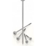Vrut pro dřevostavby TBS 8x340 s talířovou hlavou, zinek bílý (Tesařský vrut, torx) – Hledejceny.cz
