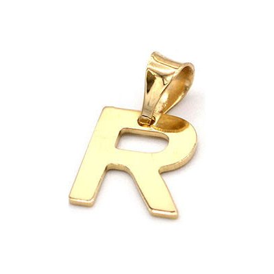 B&B Goldinvestic Zlatý přívěsek písmeno R N5272
