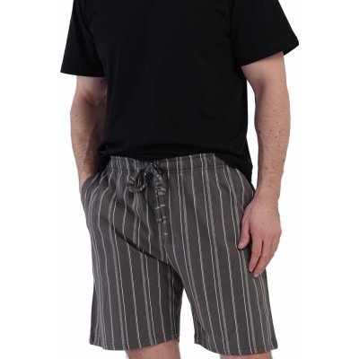 Pruhované pánské kraťasy na spaní a volný čas 1P1933 šedá – Hledejceny.cz