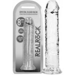 RealRock Crystal Clear Realistic 8 průhledné dildo s přísavkou 22 x 4 cm – Zboží Dáma
