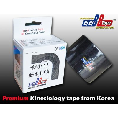 BB Tape kineziologický tejp s turmalínem černá 5 m x 5 cm – Zboží Dáma