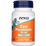 Now Foods Zinc Picolinate 50 mg 60 rostlinných kapslí – Hledejceny.cz