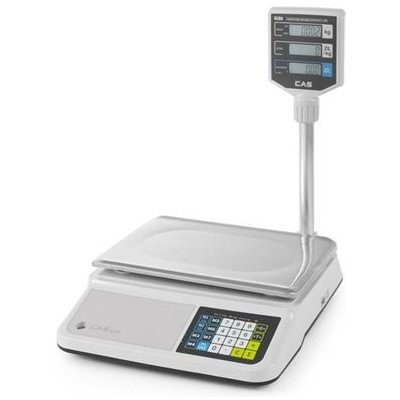 Počítací váhy s legalizací a stopkou, CAS, 335x435x(v)475mm 580455H – Sleviste.cz
