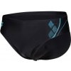 Koupací šortky, boardshorts Arena Swim Briefs Graphic Black/Turquoise