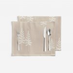 Goldea vánoční prostírání z pevné bavlny - severské stromky - sada 2ks 30 x 40 cm – Zbozi.Blesk.cz
