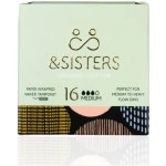 & Sisters Organické tampóny medium 16 ks – Zboží Dáma