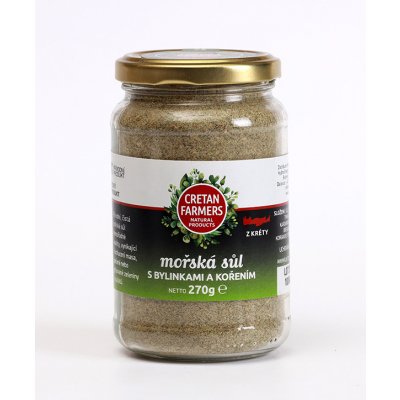 Cretan Farmers mořská sůl bylinky a koření 270 g