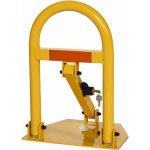 Aroso Parkovací zábrana sklopná / sloupek zamykací 50cm - žlutá s odrazkou (1805) | Zboží Auto