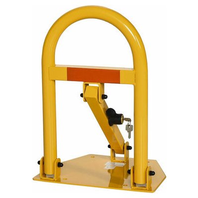 Aroso Parkovací zábrana sklopná / sloupek zamykací 50cm - žlutá s odrazkou (1805) | Zboží Auto
