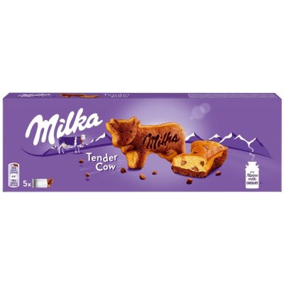 Milka Tender Cow jemné pečivo s kousky čokolády 140 g – Zboží Mobilmania