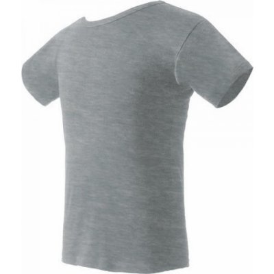 Nath bavlněné tričko K1 z poločesané bavlny s bočními švy šedá melange NH140
