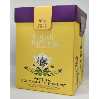 English Tea Shop sypaný čaj WHITE Tea COCONUT PASSION FRUIT 80 g – Zboží Mobilmania