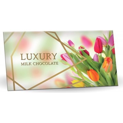 Selllot Luxury Mléčná čokoláda s mandlemi a malinami Tulipány 175 g – Hledejceny.cz