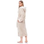 L&L dámský župan 9145 dlouhý Světle hnědá – Zboží Dáma