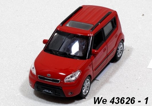 Welly Kia Soul code 43626 modely aut červená 1:34