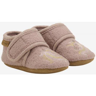 En Fant dětské bačkůrky capáčky s výšivkou Bark hnědé – Zboží Mobilmania