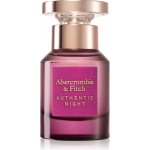 Abercrombie & Fitch Authentic Night parfémovaná voda dámská 30 ml – Hledejceny.cz