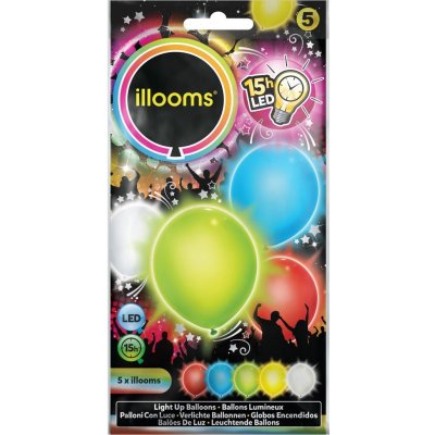 Svítící LED balony barevný mix – Zbozi.Blesk.cz