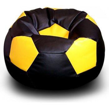 Fitmania Fotbalový míč XXL 430L vzor 07 černo žlutá
