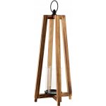 Dřevěná lucerna MONDEX LEVI 15,5x15,5x53 cm hnědá 1 ks – Hledejceny.cz