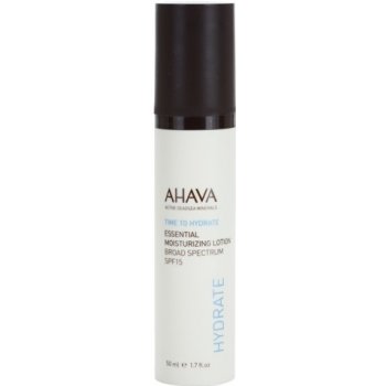 Ahava Time To Hydrate hydratační fluid SPF 15 Paraben Free Non Comodogenic 50 ml