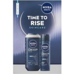 Nivea Men Deep sprchový gel pro muže 250 ml + Deep antiperspirant ve spreji pro muže 150 ml kosmetická sada – Hledejceny.cz