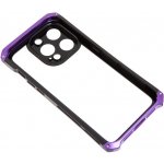 Pouzdro AppleMix ELEMENT BOX Apple iPhone 14 Pro - odolné - kovové / skleněné - černé / fialové – Zbozi.Blesk.cz