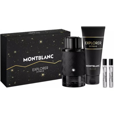 MontBlanc Explorer Extreme EDP 100 ml + EDP 2 x 7,5 ml + sprchový gel 100 ml dárková sada – Sleviste.cz