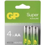 GP Super Alkaline AA 4ks 03015AETA-B4 – Zboží Mobilmania