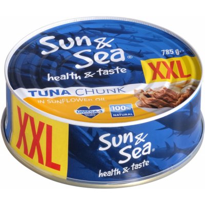 Sun&Sea Tuňák kousky ve slunečnicovém oleji XXL 785 g – Sleviste.cz