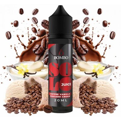 Bombo Solo Juice S & V Coffee Vanilla Custard Cream 15 ml – Sleviste.cz