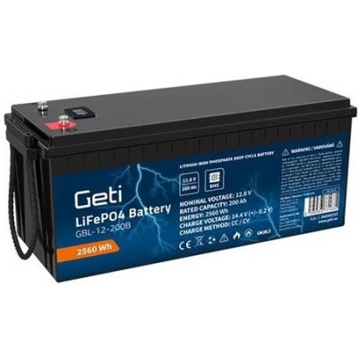 GETI LiFePO4 12,8 V 200 Ah Bluetooth + displej – Hledejceny.cz