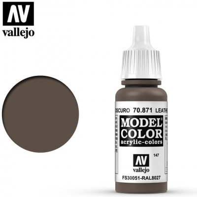 Vallejo Model Color: Leather Brown 17ml barva na modely – Zbozi.Blesk.cz