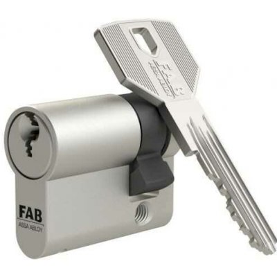 Assa Abloy FAB 3.01/BDNs 40+10 5KL. cylindrická půlvložka NIKL – Zboží Mobilmania