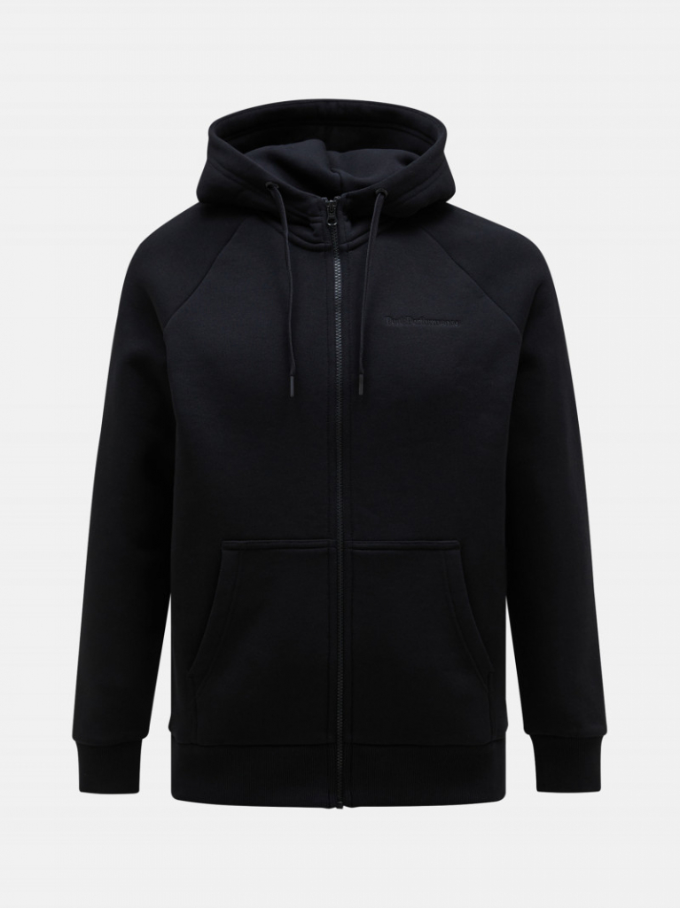 PEAK PERFORMANCE M ORIGINAL SMALL LOGO ZIP HOOD černá