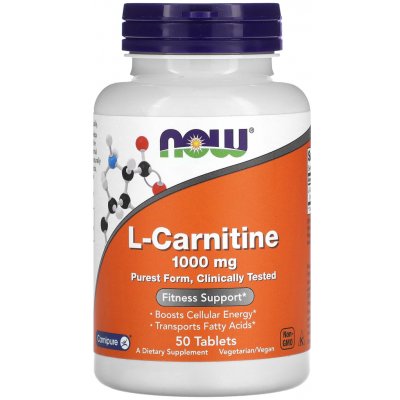Now Foods Foods L-Carnitine 1000 mg 50 tablet – Hledejceny.cz
