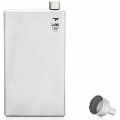 Placatka Keith Titanium Jug stříbrná 120 ml – Zboží Dáma