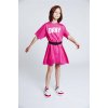 Dkny dívčí šaty mini, oversize růžová