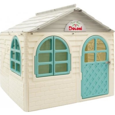 DOLONI Dětský zahradní domeček šedo-bílo-zelený (střední) 147140 – Zboží Dáma