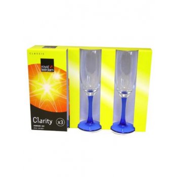 Clarity indigo na šampaň flétna 17cl 3ks