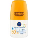 Nivea Sun Protect & Sensitive dětské mléko na opalování v kuličce SPF50+ 50 ml – Sleviste.cz