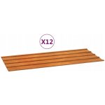 VidaXL 100 x 44 cm cortenová ocel rezavé 12 ks – Hledejceny.cz