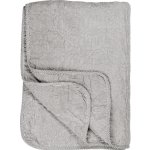 Ib Laursen Prošívaná deka/přehoz bílo-šedý proužek 180x130 cm – Zboží Mobilmania