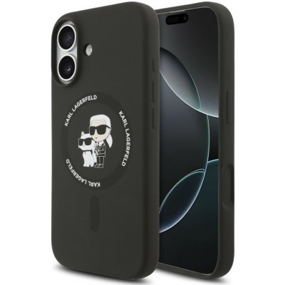Karl Lagerfeld zadní kryt pro iPhone 17, Liquid Silicone K&Ch MagSafe - černá – Zboží Mobilmania