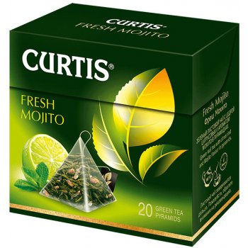 Curtis zelený čaj Fresh Mojito pyramidové sáčky 20 x 1,8 g