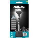 Gillette Mach3 Charcoal + 6 ks hlavic – Sleviste.cz