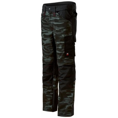 MALFINI Pánské maskáčové pracovní kalhoty Vertex W09 camouflage dark gray – Zboží Mobilmania