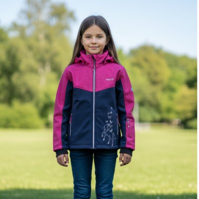 Wolf bunda B2267 fuchsiová/tm.modrá – Zboží Dáma