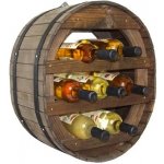 Lefit Stojan na víno sud na 7 lahví dub – Zboží Mobilmania